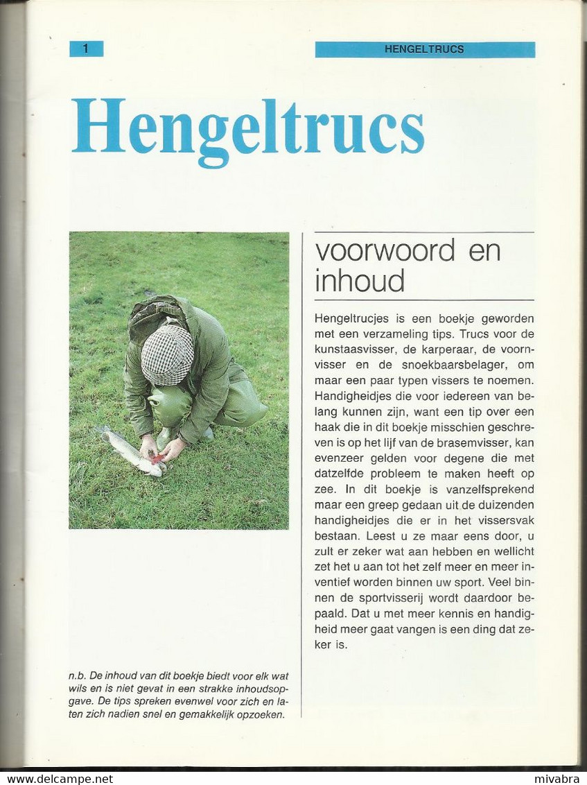 VNK HENGELSPORTGIDSEN IN KLEUR - N° 56 - HENGELTRUCS - UITGAVE VOORWALT & VAN NIKKELEN KUIJPER - 1983 - Fischerei