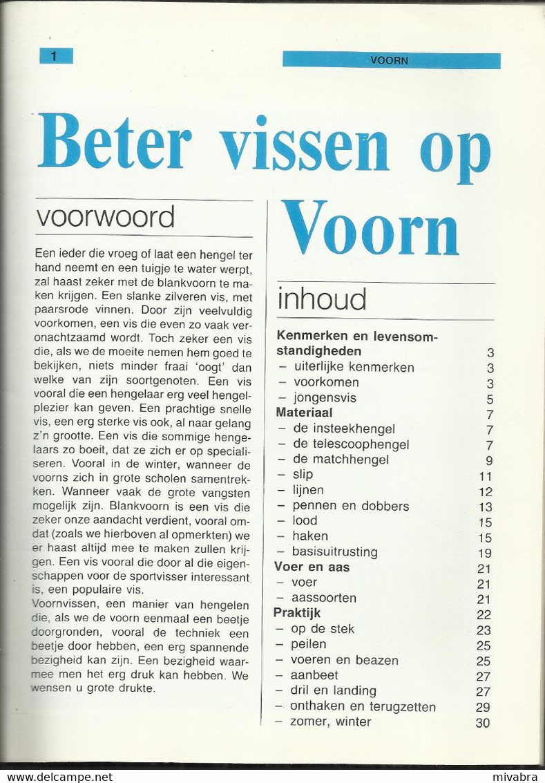 VNK HENGELSPORTGIDSEN IN KLEUR - N° 64 - BETER VISSEN OP VOORN - UITGAVE VOORWALT & VAN NIKKELEN KUIJPER - 1983 - Pesca