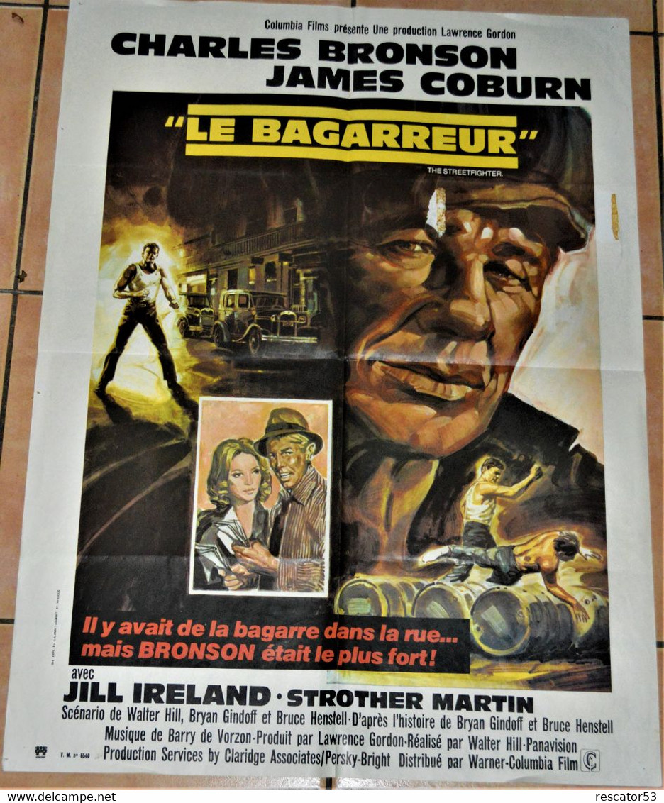 Affiche Originale Film Le Bagarreur  1975 Format 60 X 80cm - Affiches & Posters