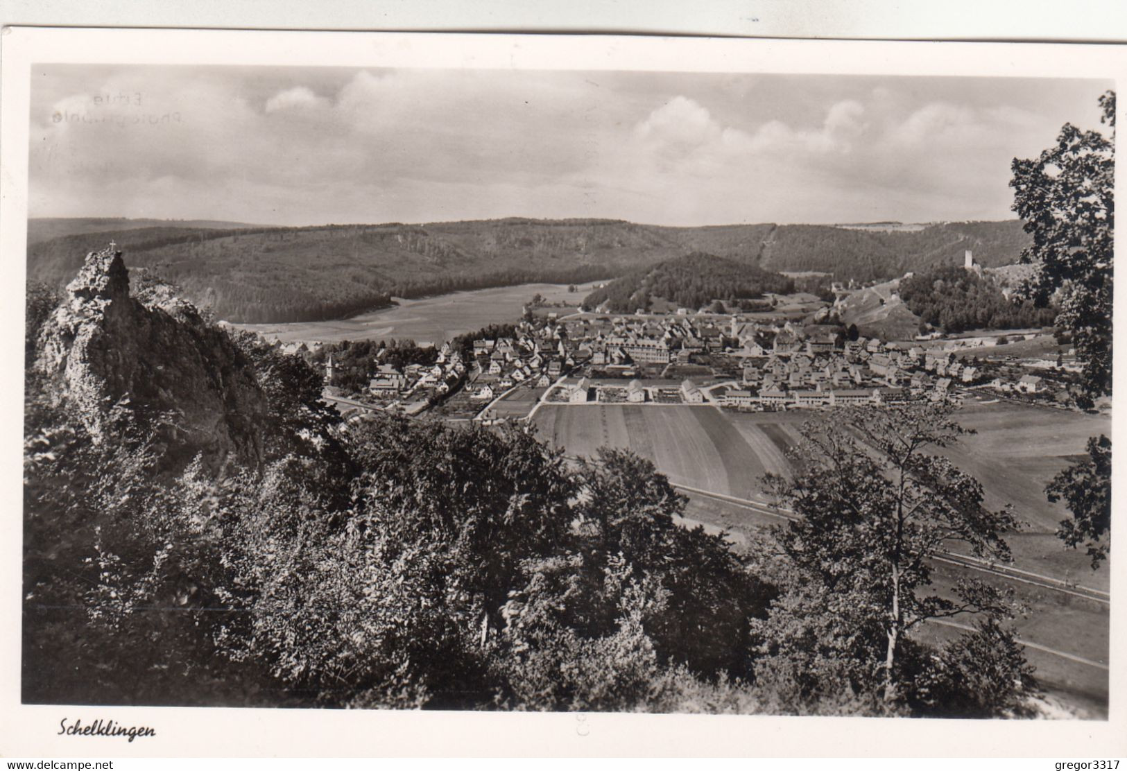 B1074) SCHELKLINGEN - Sehr Schöne Alte S/W AK - Blick Auf Ort - - Schelklingen