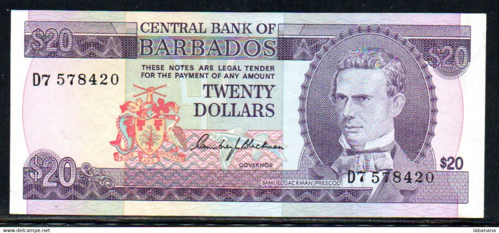 659-Barbades 20$ 1973 D757 - Barbados (Barbuda)