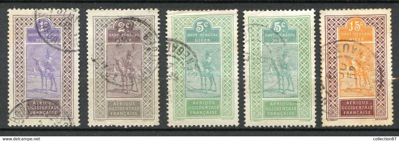 HAUT SENEGAL Et NIGER > 5 Valeurs Ø Oblitéré Used Ø - Used Stamps