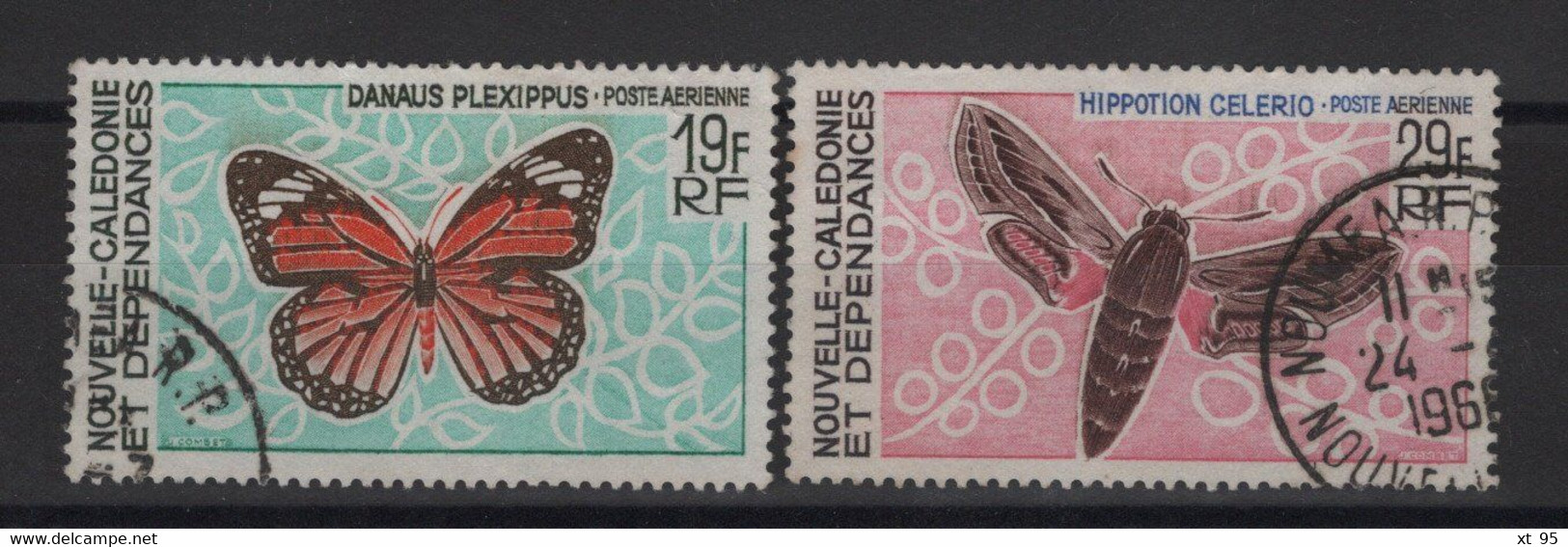 Nouvelle Caledonie - PA N°92 + 93 - Papillon - Cote 10.70€ - Obliteres - Gebruikt