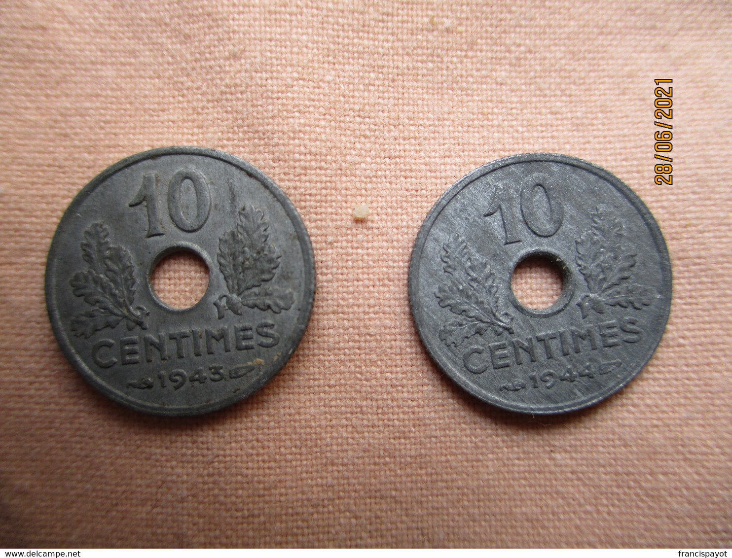 France 10 Centimes 1943 - 1944 - 10 Centimes