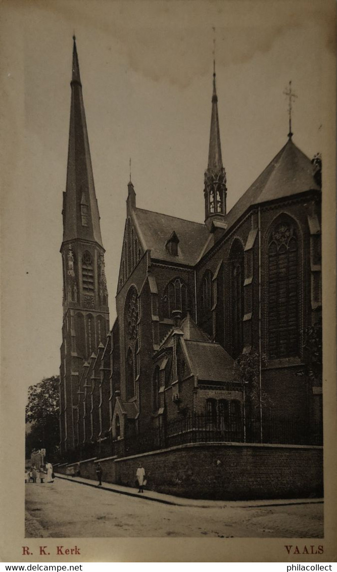 Vaals (Lim.) 3 Lander Eck // R. K. Kerk 19?? Vlek Bovenrand - Vaals