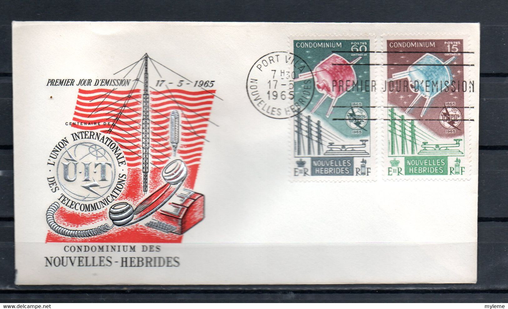 AC3-1 Nouvelles Hébrides FDC N° 211 + 212 Espace   Pas Commun !!! - FDC