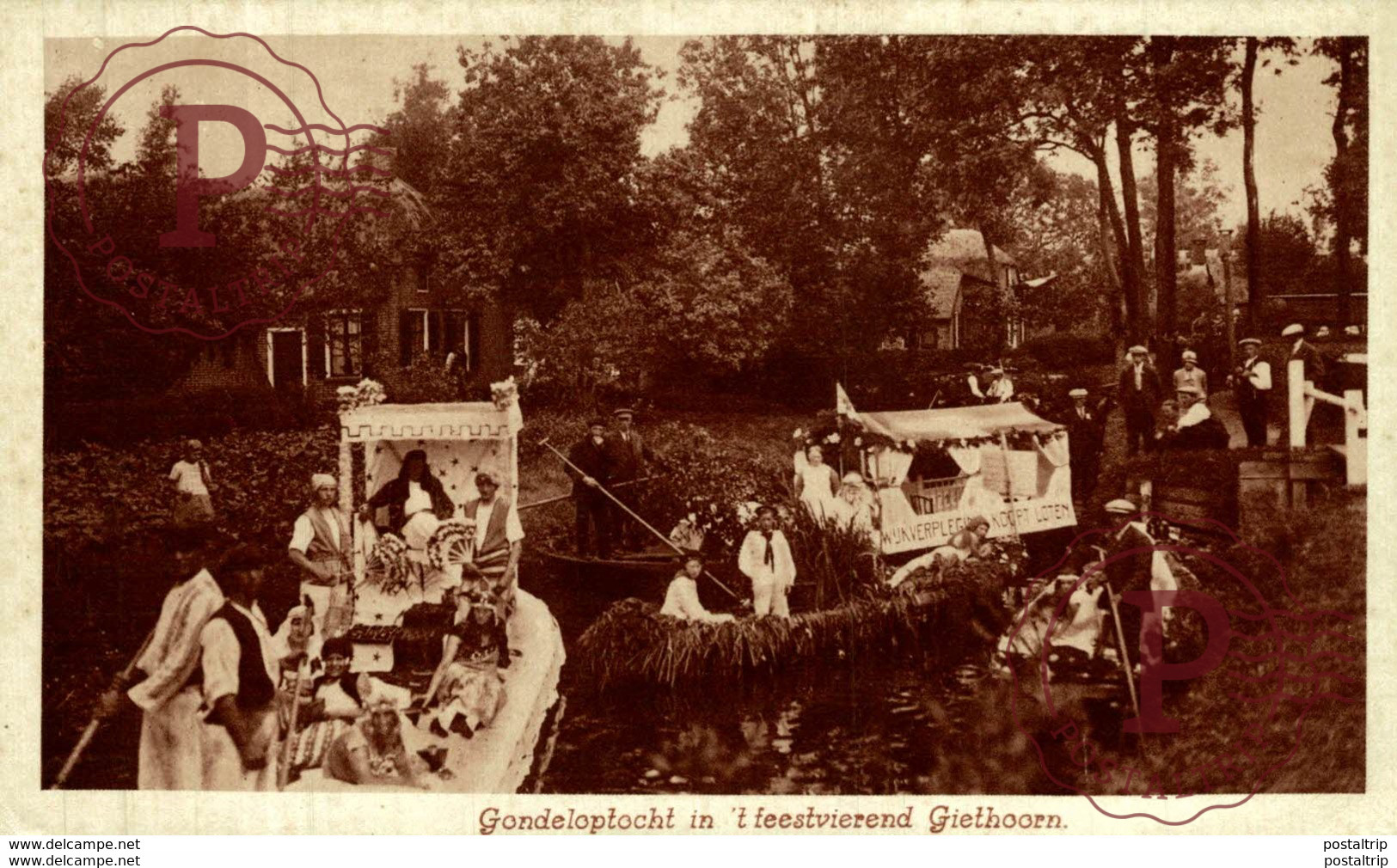 Gondeloptocht In 't Feestvierend Giethoorn - Giethoorn