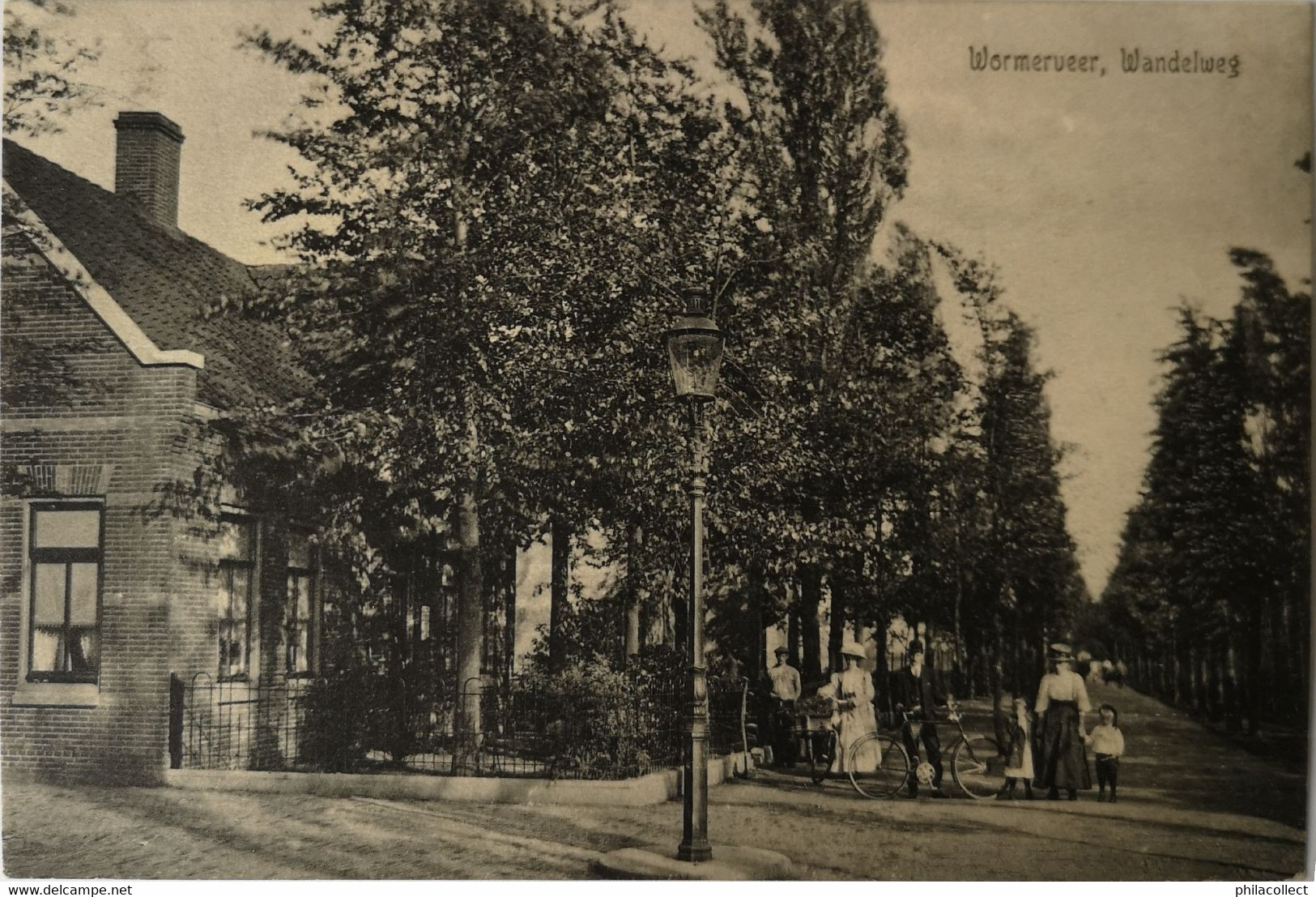 Wormerveer // Wandelweg  (geanimeerd) 1912 - Wormerveer