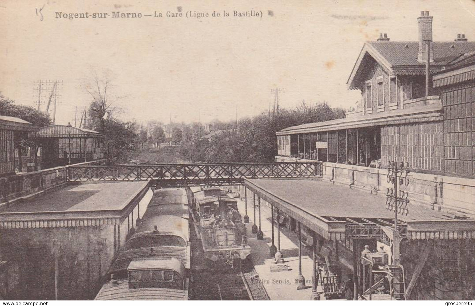 NOGENT SUR MARNE LA GARE (LIGNE DE LA BASTILLE) 1929 - Nogent Sur Marne