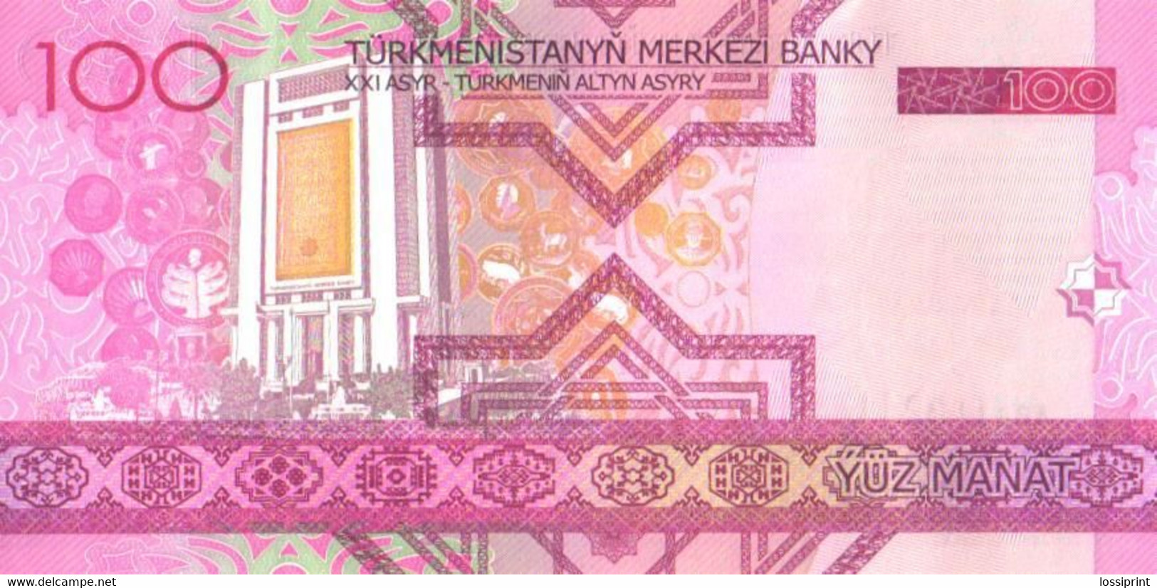 Turkmenistan:100 Manat 2005, UNC - Turkménistan