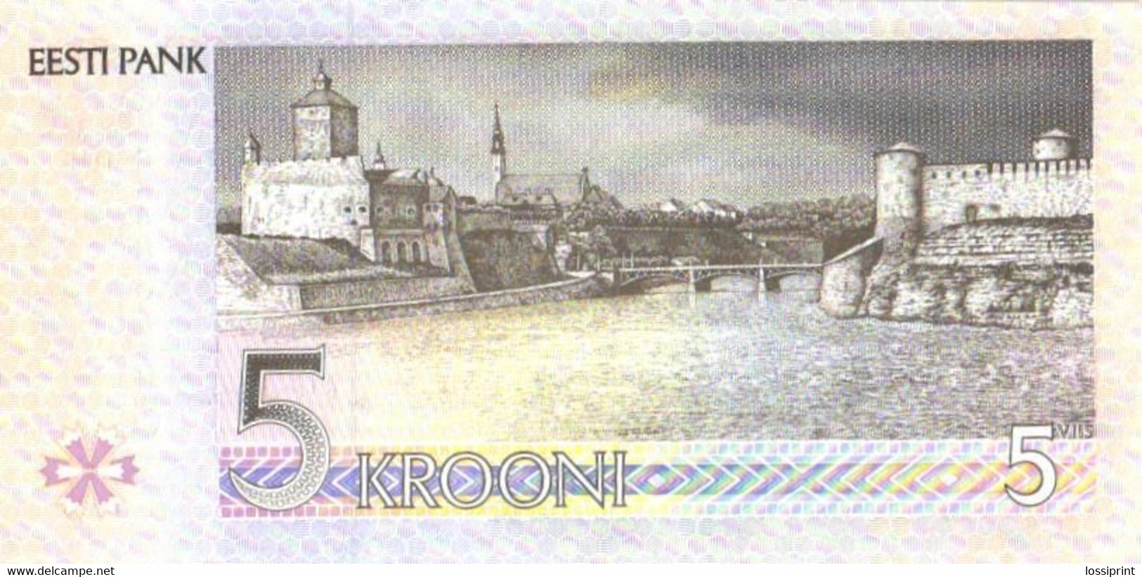 Estonia:5 Krooni 1994, AUNC - Estonie