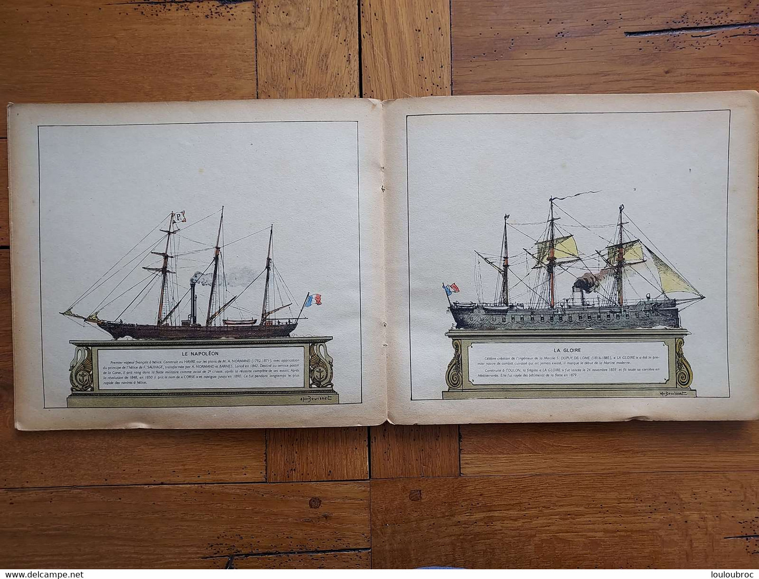 LES BEAUX BATEAUX DE FRANCE - Théo BOUISSET EDITE PAR VIGOT EN 1944 ILLUSTRATIONS AU NOMBRE DE 15