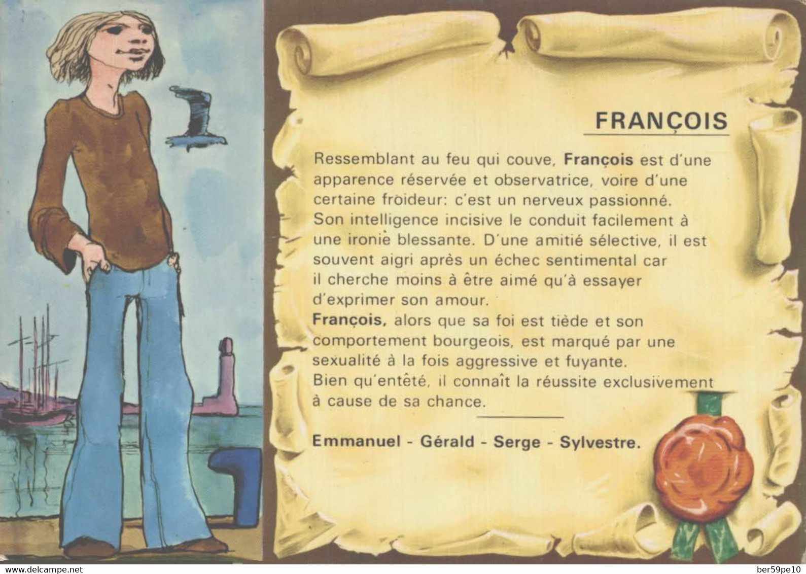 LE LANGAGE DES PRENOMS FRANCOIS - Prénoms