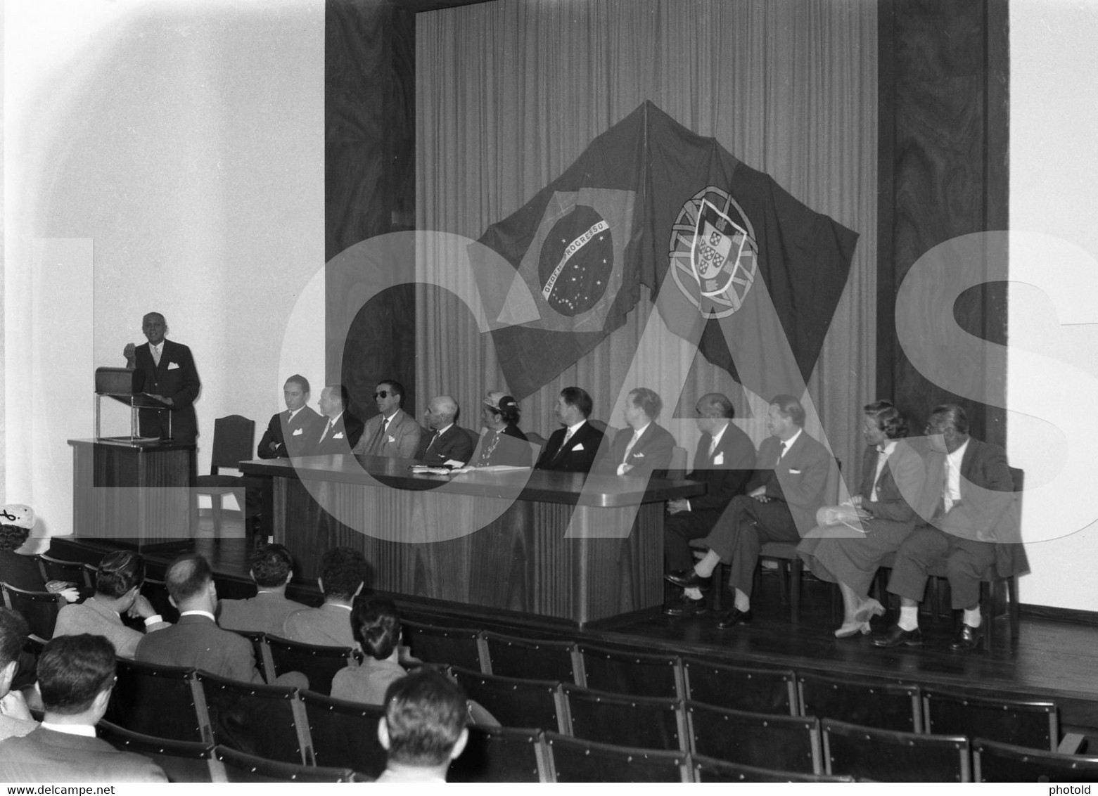 1956 ACADEMIA BRASILEIRA LETRAS PEREGRINO JUNIOR PORTUGAL BRASIL  ORIGINAL SET 60mm NEGATIVE NOT PHOTO FOTO LCAS214 - Non Classés