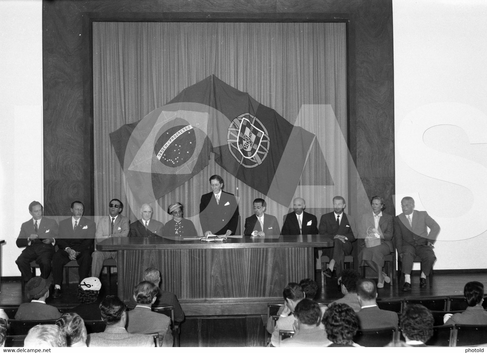 1956 ACADEMIA BRASILEIRA LETRAS PEREGRINO JUNIOR PORTUGAL BRASIL  ORIGINAL SET 60mm NEGATIVE NOT PHOTO FOTO LCAS214 - Non Classés