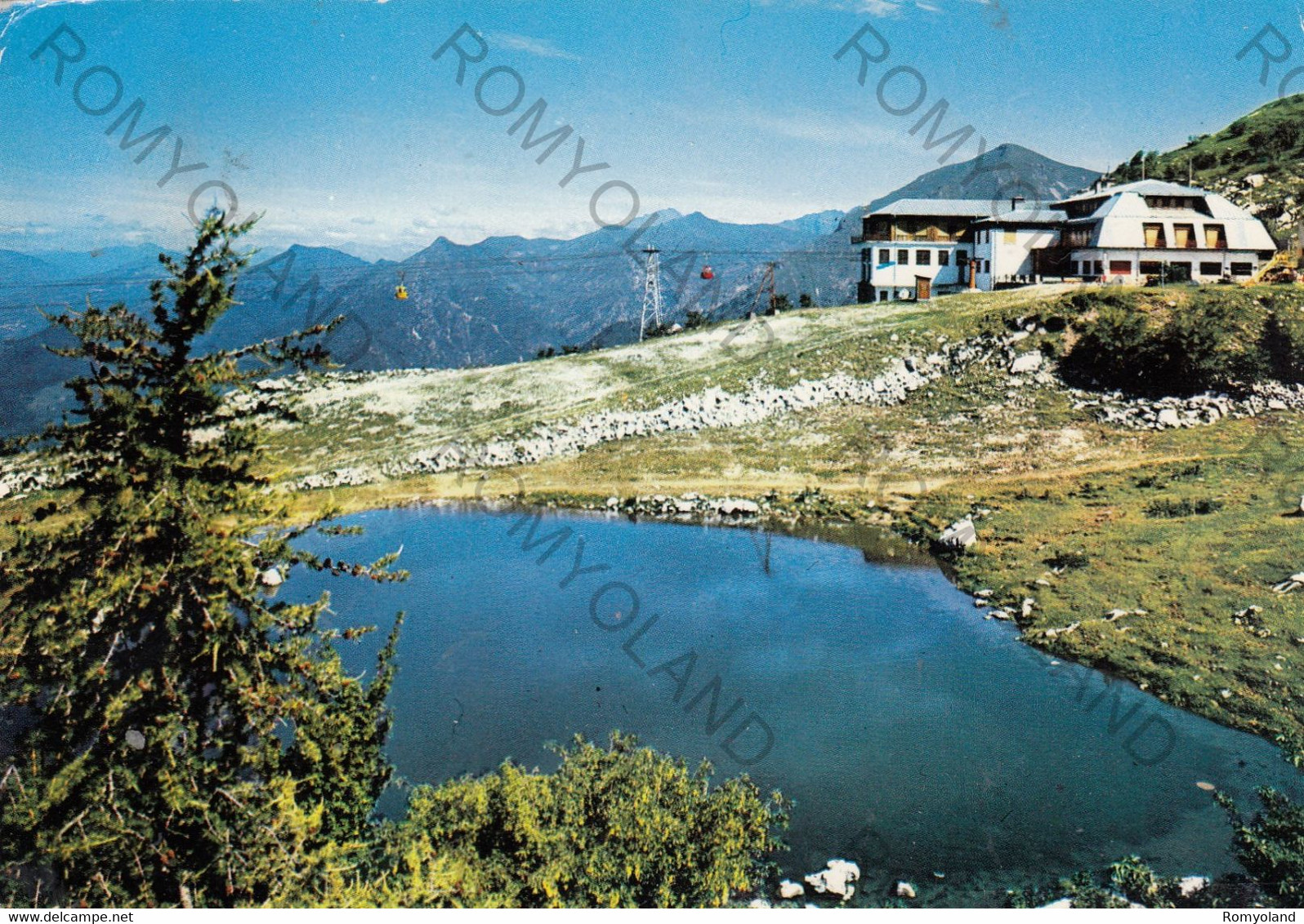 CARTOLINA  PIANI DI BOBBIO M.1700,LECCO,LOMBARDIA,STAZIONE DI ARRIVO FUNIVIA,VACANZA,LA NEVE,SCIARE,VIAGGIATA 1974 - Lecco