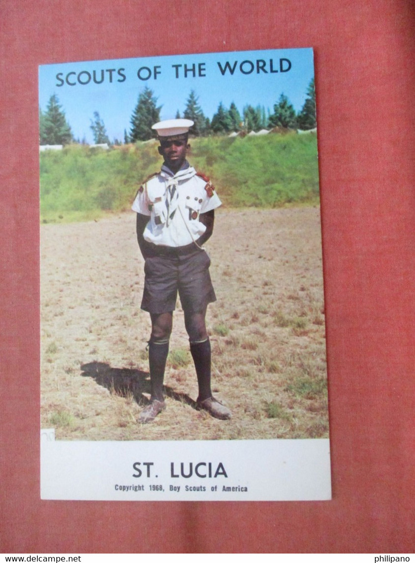 Saint Lucia     Scouts Of The World.        Ref 5583 - Saint Lucia