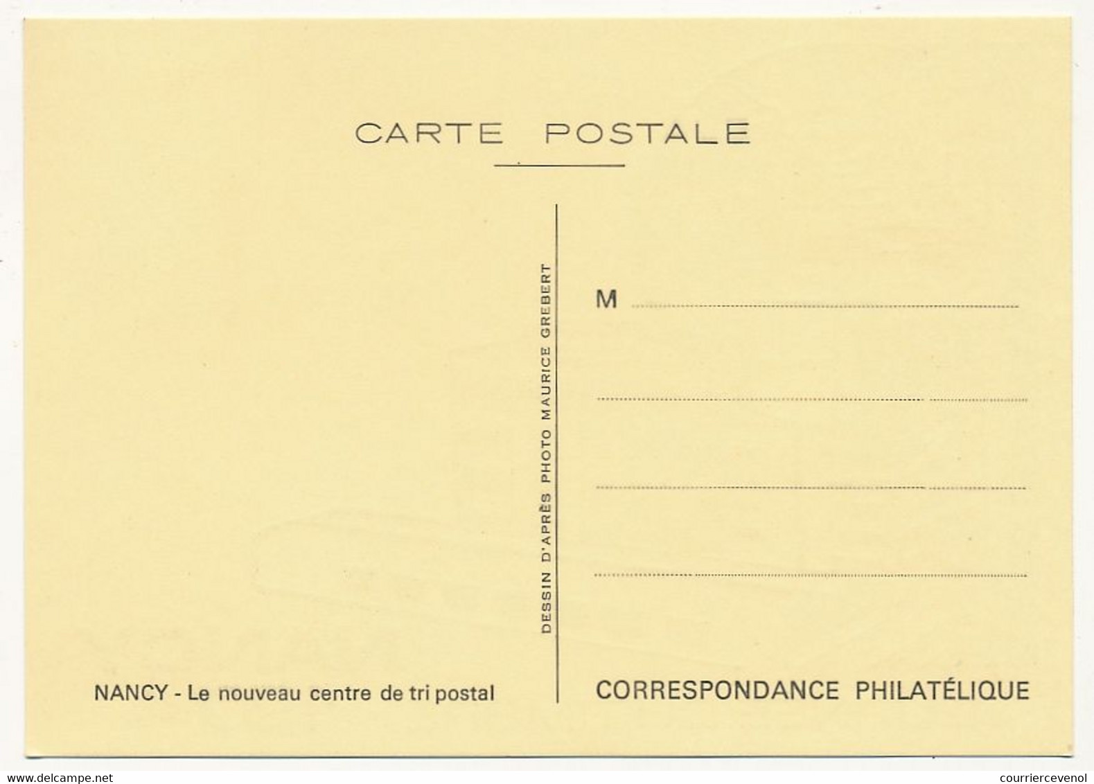 FRANCE => Carte Locale "Journée Du Timbre" 1974 - 54 NANCY - Tri Automatique - 9 Mars 1974 - Covers & Documents