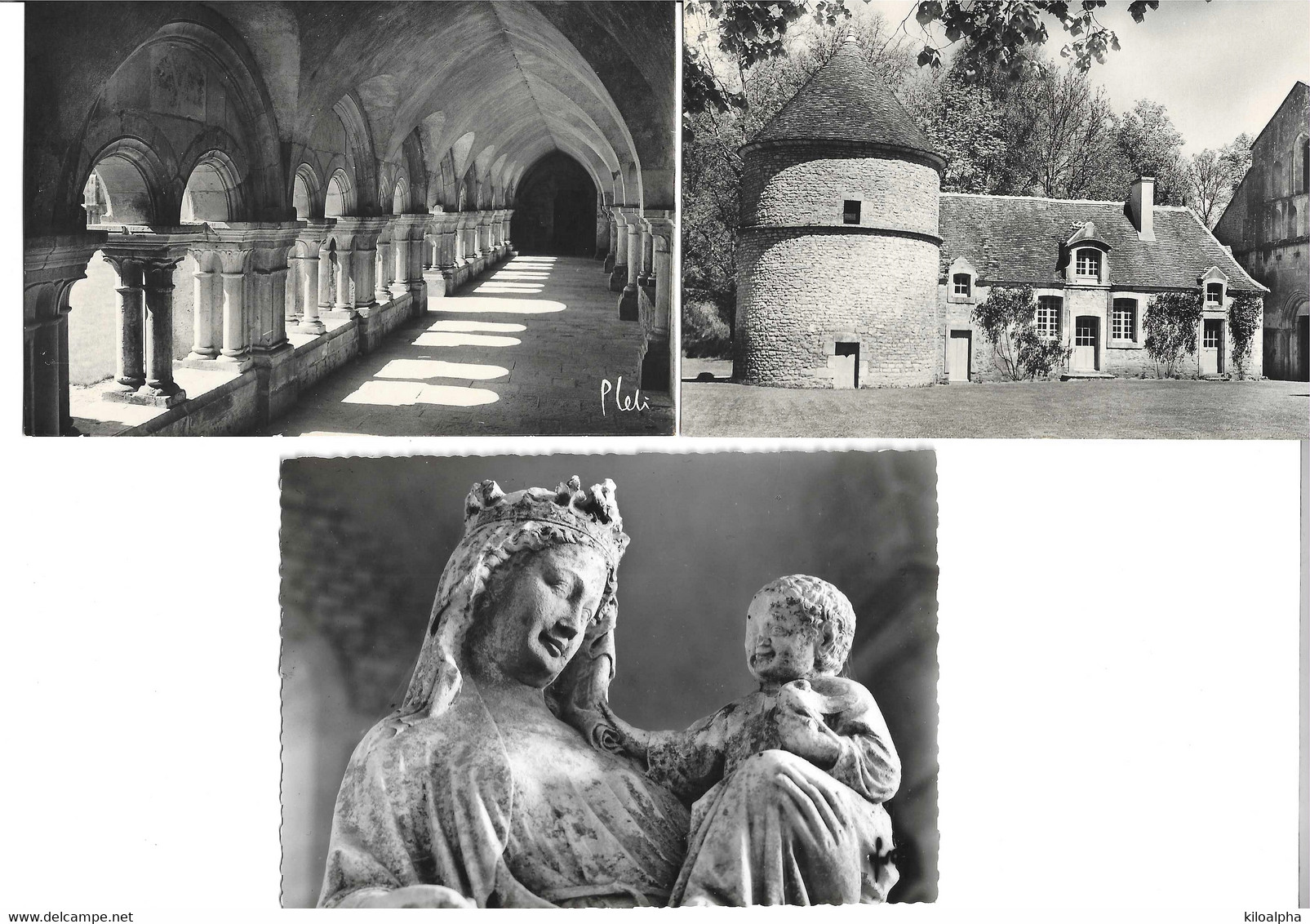 Abbaye De Fontenay (lot De 5 Cartes) - Andere & Zonder Classificatie