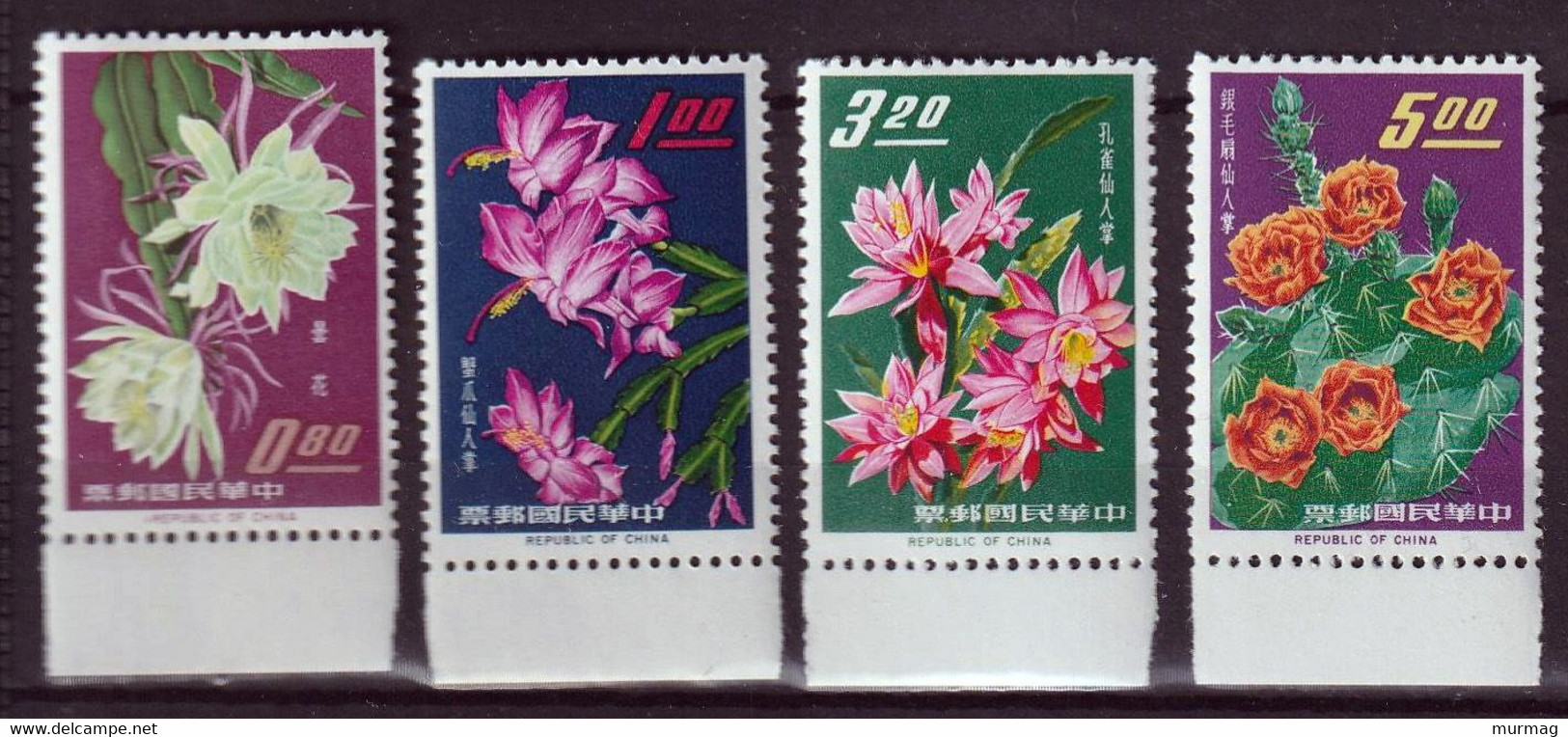 CHINE-FORMOSE - Fleurs - Y&T N° 455-458 - 1964 - MNH - Autres & Non Classés