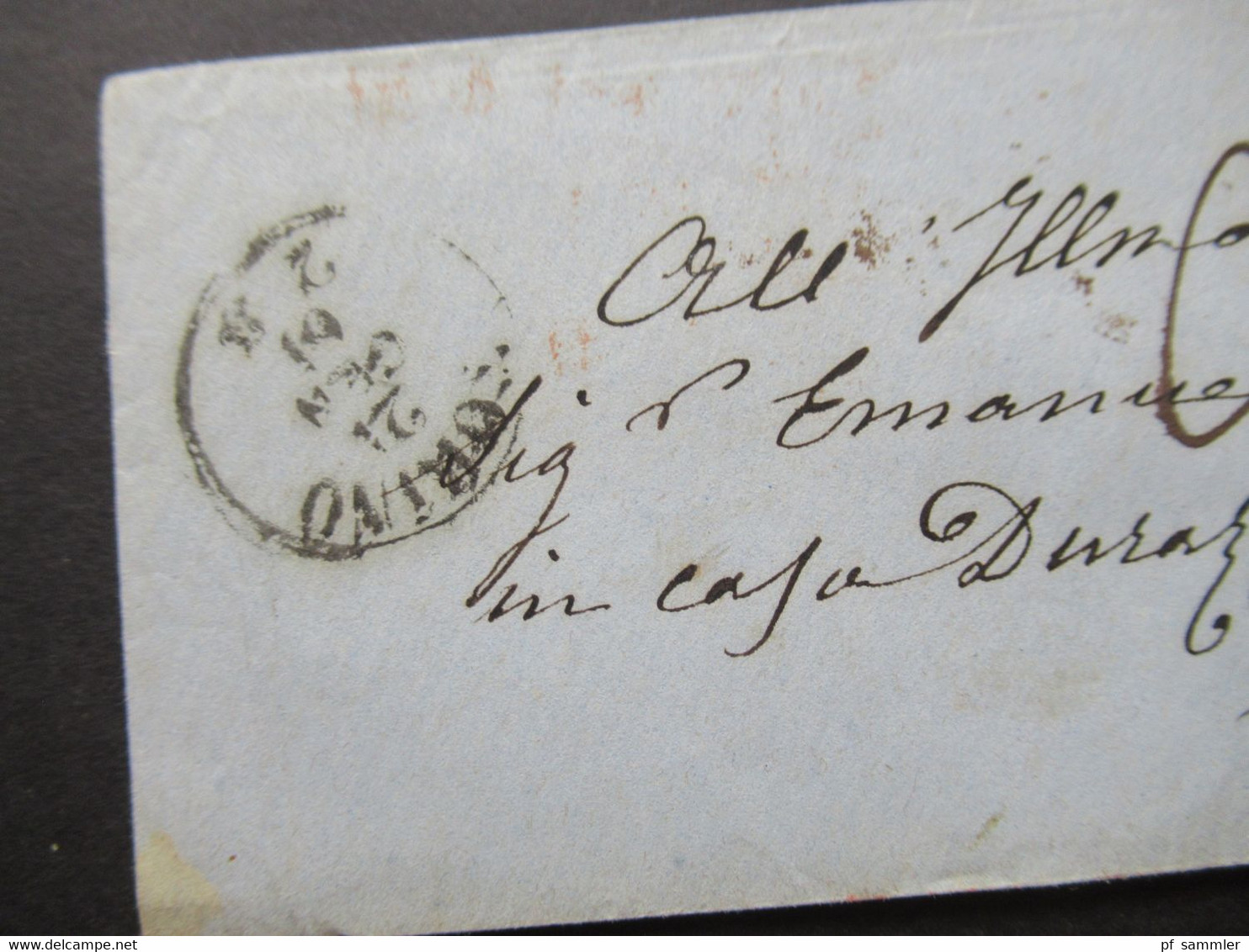 Italien Klassik 1861 Stempel Torino Und Ank. Stempel Genova Arrivo Umschlag Ohne Inhalt! - Lombardije-Venetië