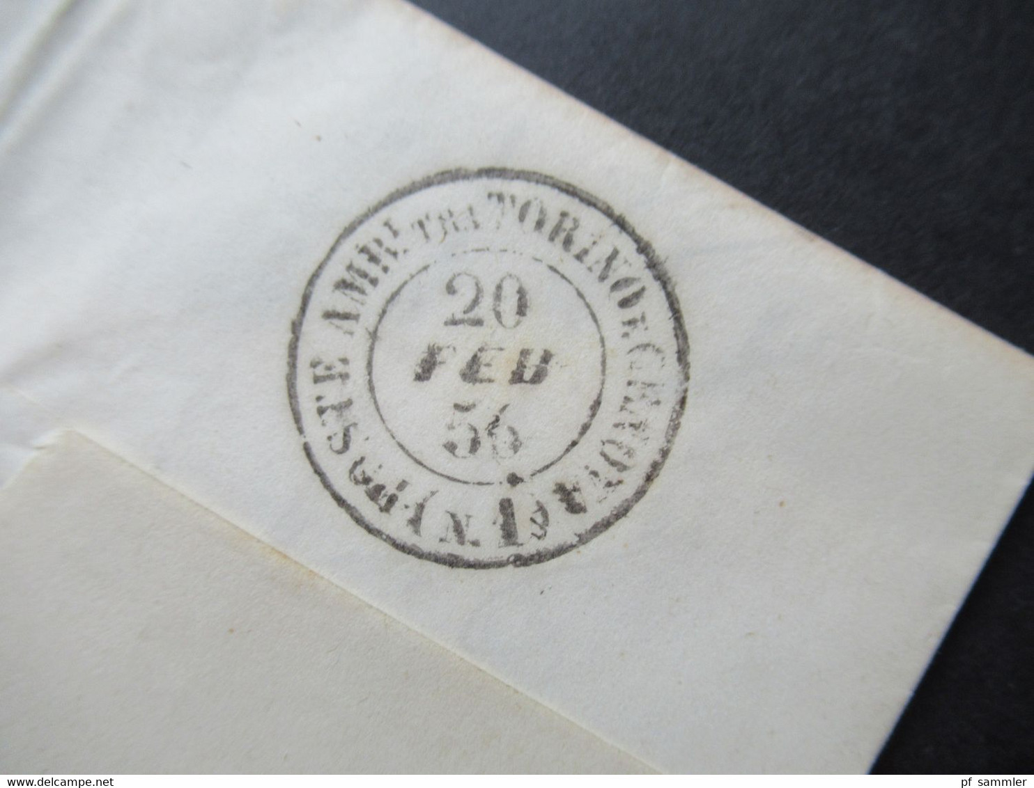 Italien Klassik 1856 Stempel Arquata Und Ank. Stempel Genova Arrivo Und K2 Poste Amr. Du Torino Faltbrief Mit Inhalt - Lombardije-Venetië