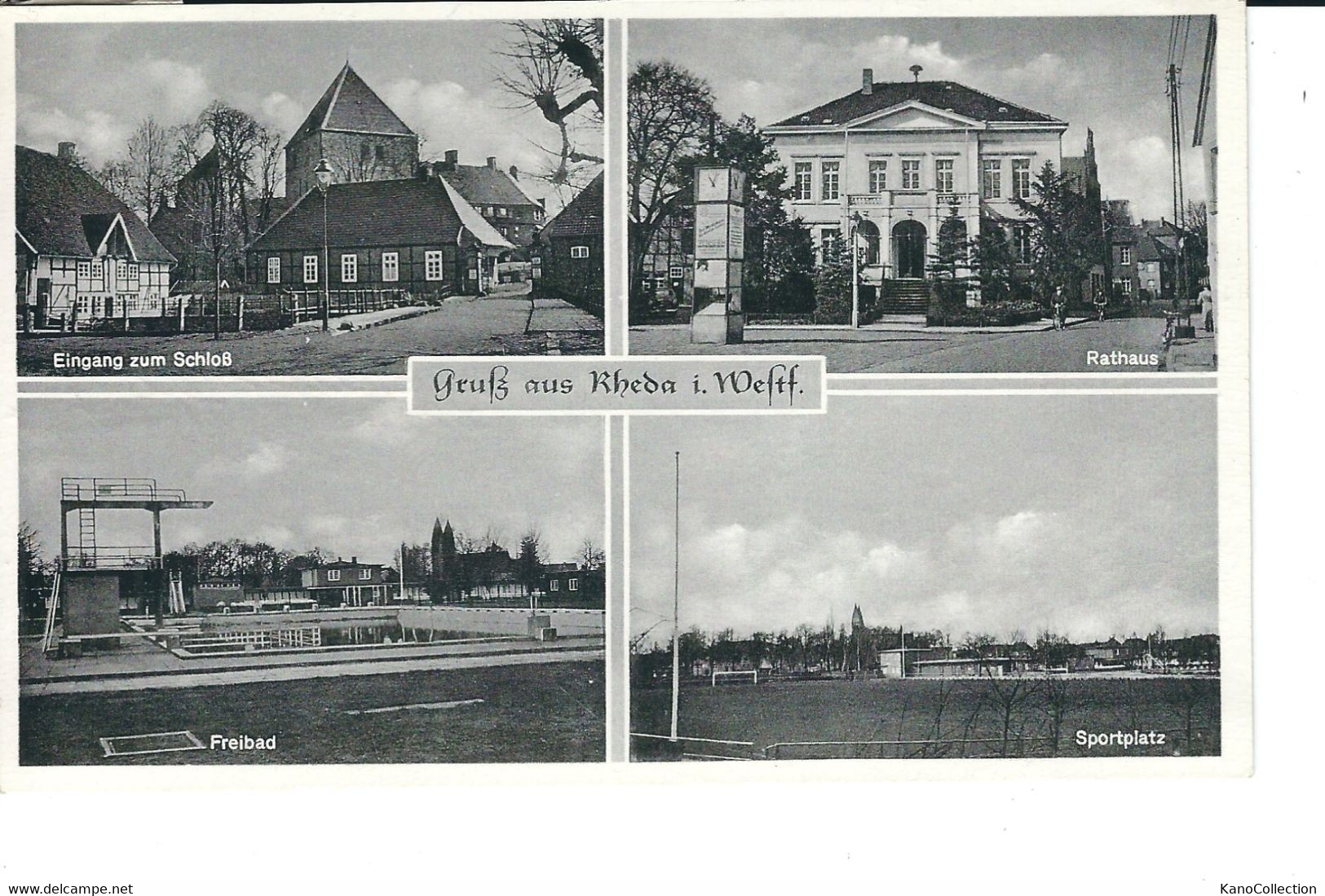 Gruss Aus Rheda In Westfalen, Gelaufen 1954 - Rheda-Wiedenbrueck
