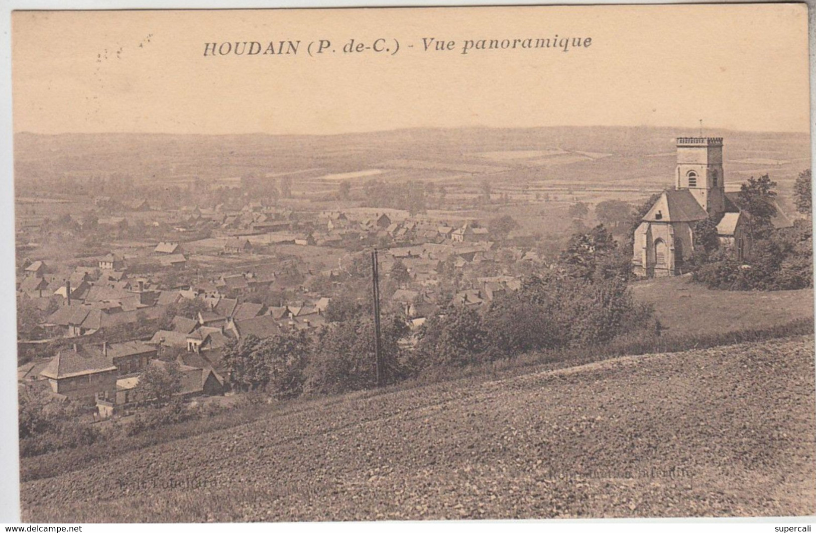 REF20.012  HOUDAIN .(P D C ) VUE PANORAMIQUE - Houdain