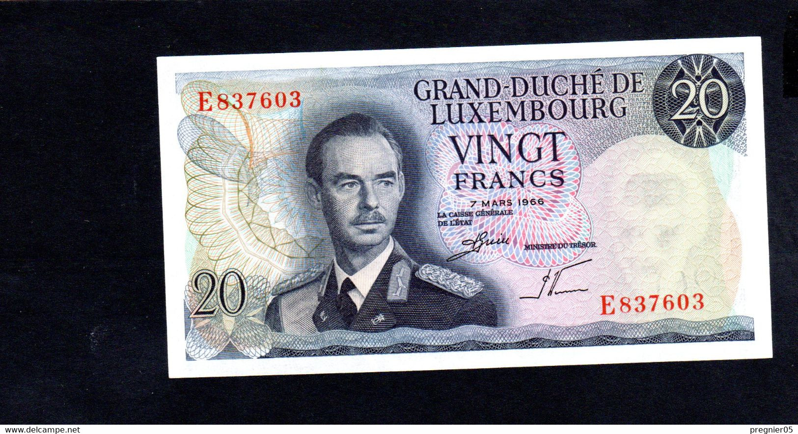 LUXEMBOURG " Baisse De Prix " Billet 20 Francs 1966 NEUF/UNC P.54E - Luxembourg