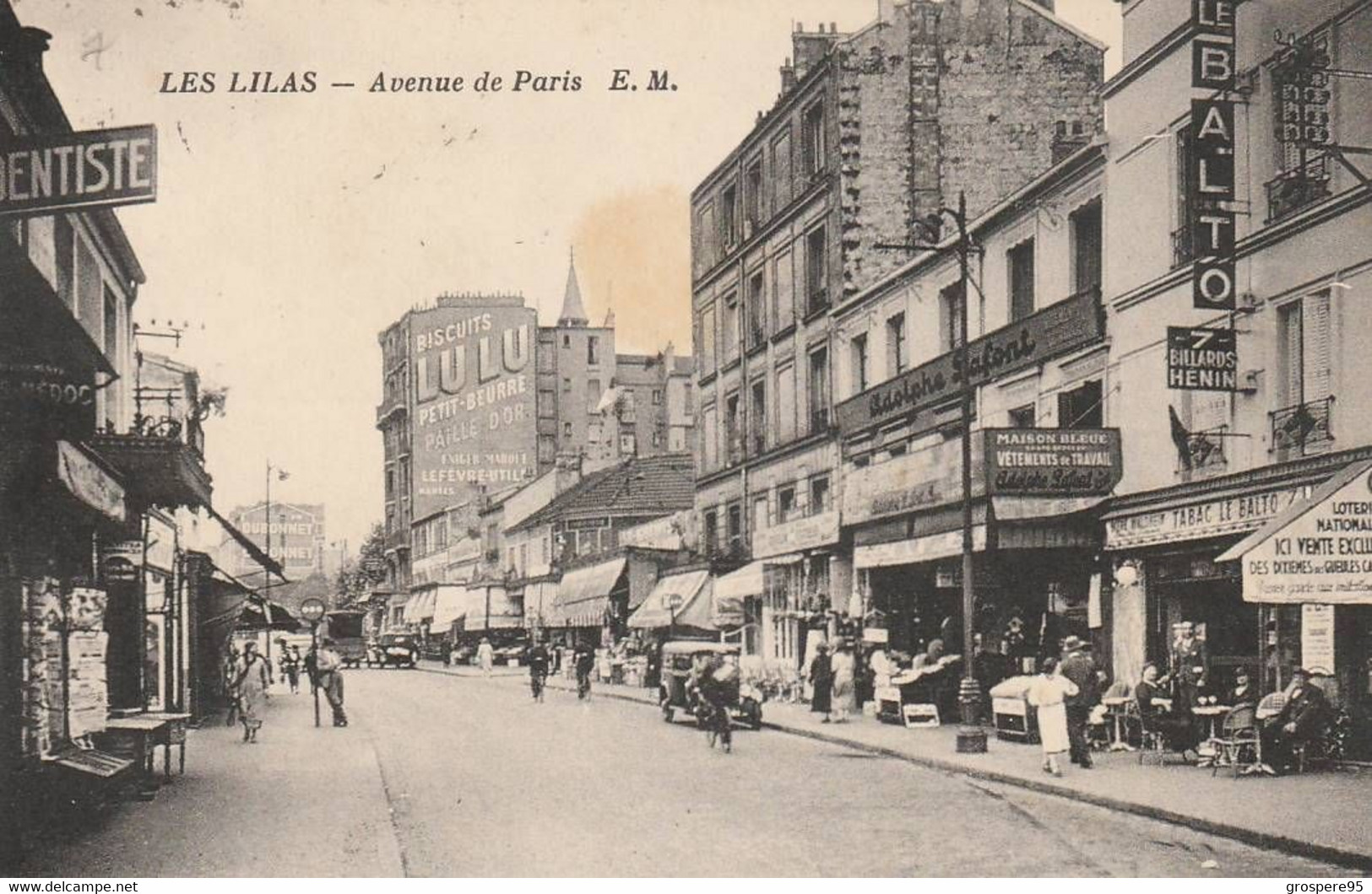 LES LILAS AVENUE DE PARIS 1938 - Les Lilas