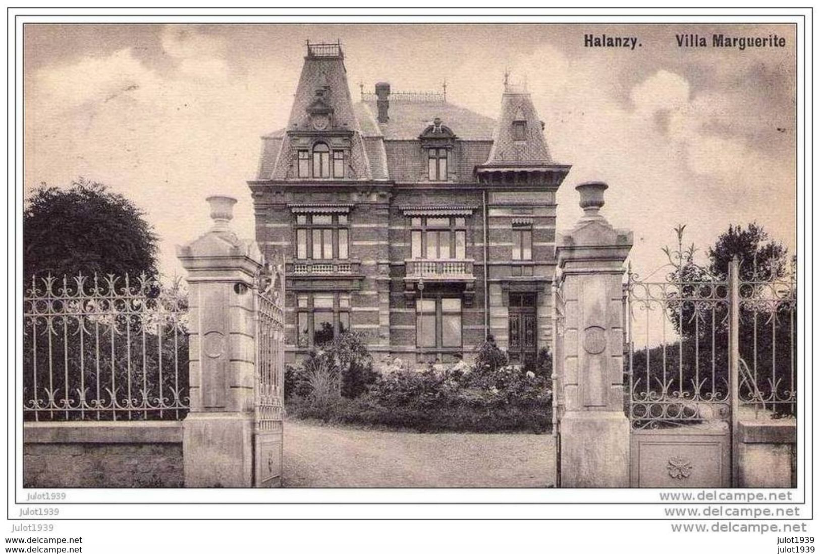 HALANZY ..-- Villa Marguerite . 1913 Vers VANVES ( Mme NANDET? )  . Voir Verso . - Aubange