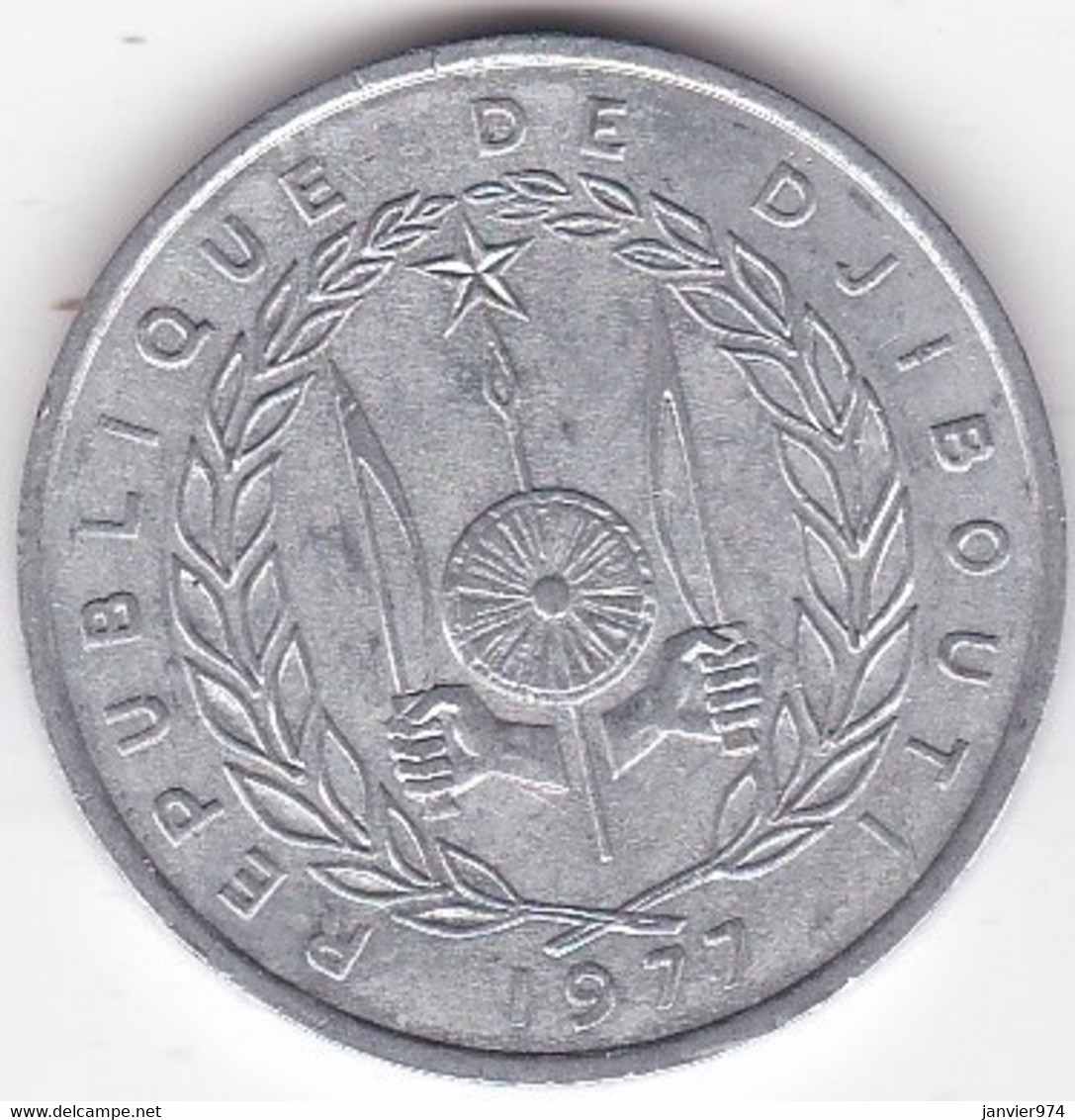 République De Djibouti 5 Francs 1977, En Aluminium , KM# 22 - Dschibuti