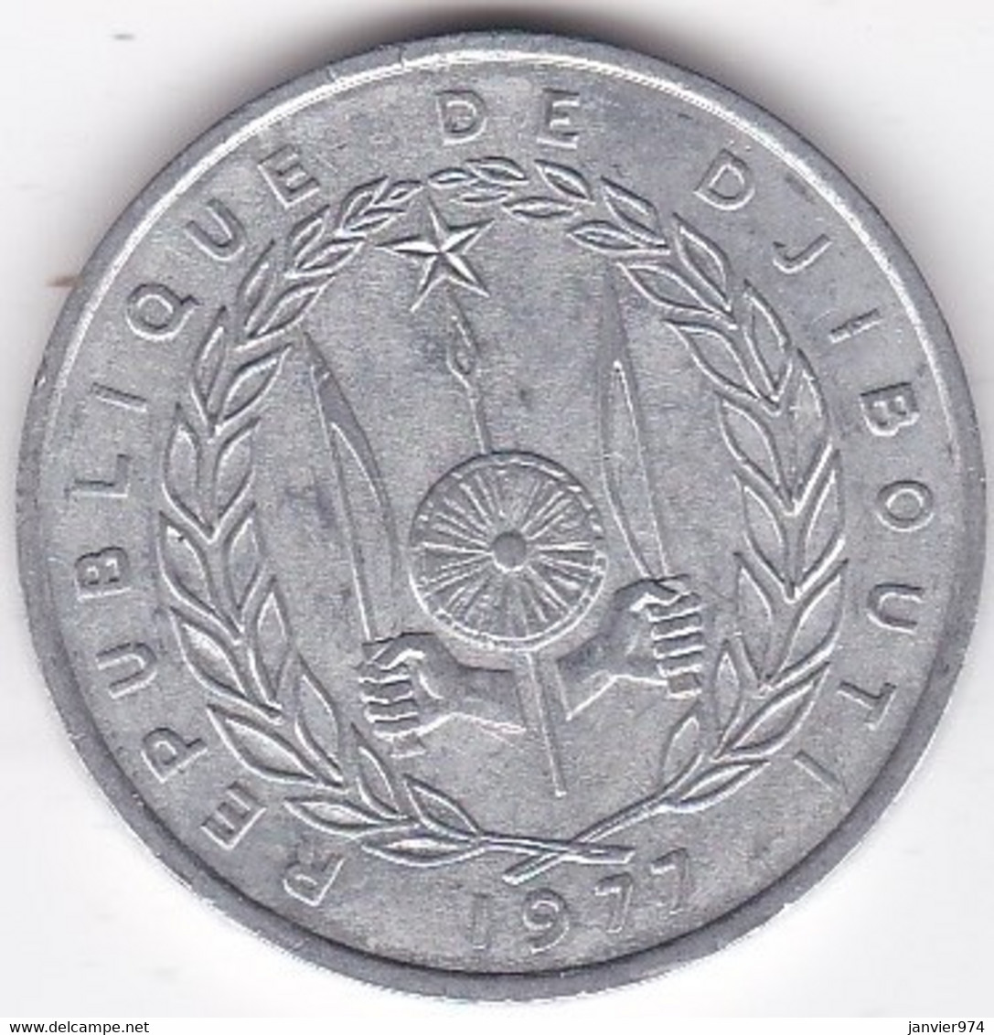 République De Djibouti 5 Francs 1977, En Aluminium , KM# 22 - Djibouti