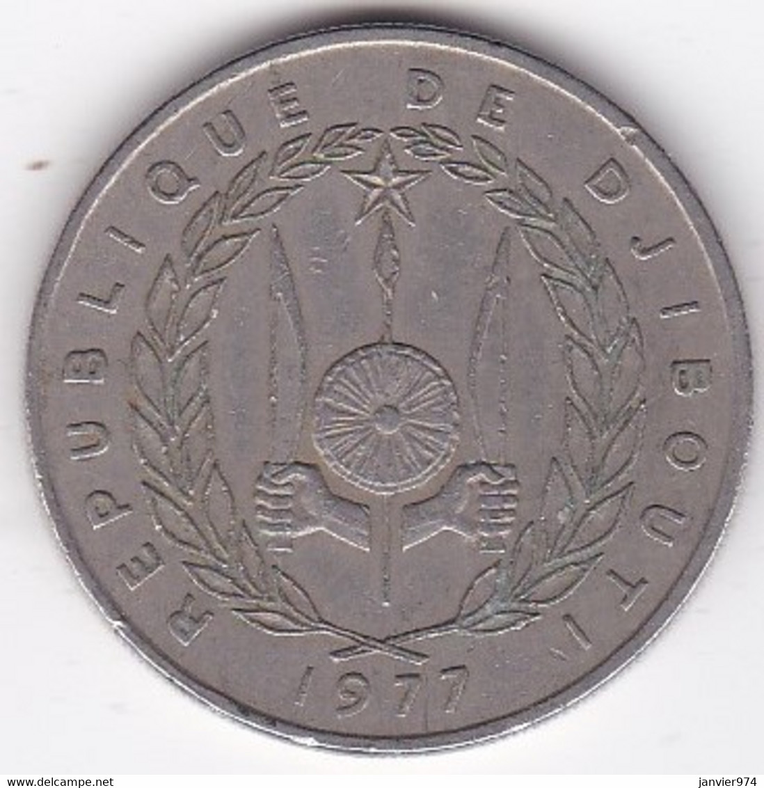 République De Djibouti 100 Francs 1977, En Cupronickel, KM# 26 - Djibouti