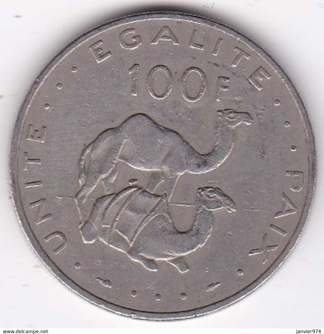 République De Djibouti 100 Francs 1977, En Cupronickel, KM# 26 - Djibouti
