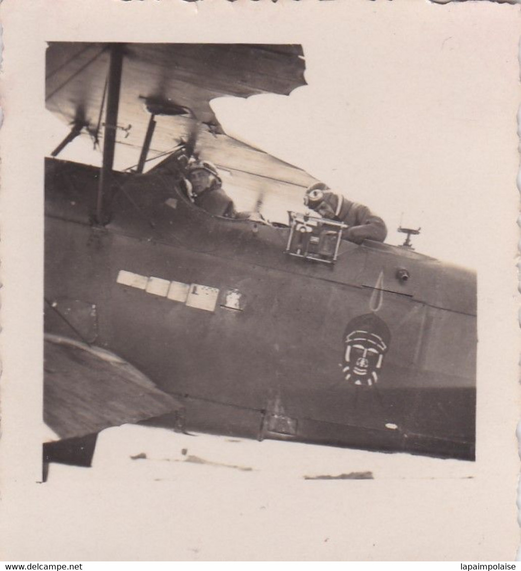 Photo 1934 Afrique A E F  Oubangui Chari Bangui Avion Potez Type 25 T.O.E Du Groupe " Croisière Noir " Réf 15116 - Aviazione