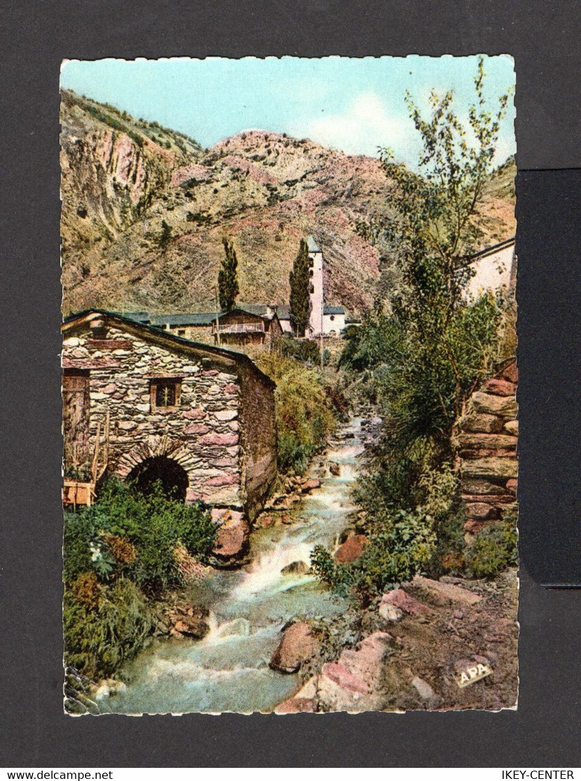 17802-FRENCH ANDORRE-OLD POSTCARD ENCAMP To PARIS (france).1959.Andorra.Tarjeta Postal.carte Postale - Covers & Documents