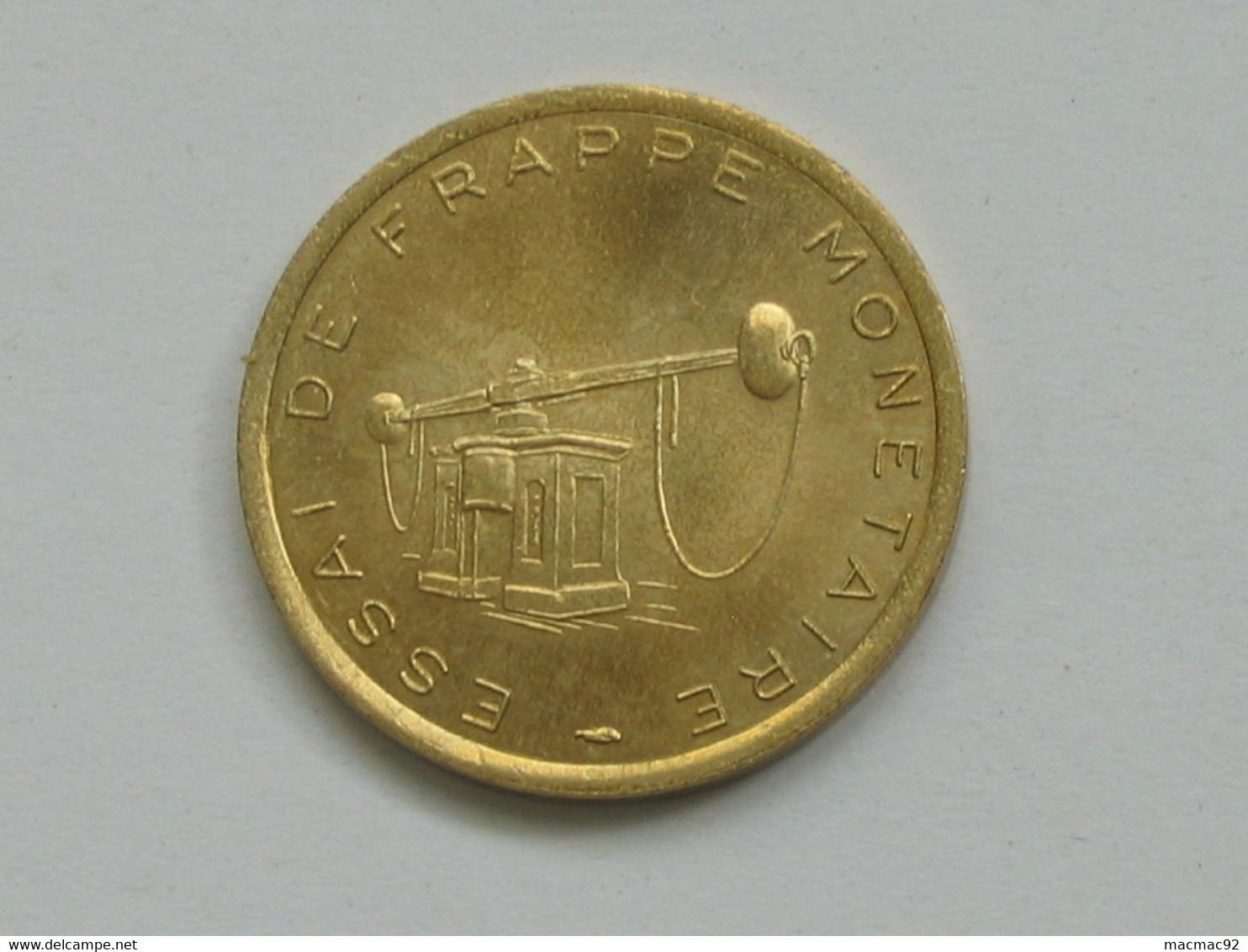 Rare Essai De Frappe Monétaire - Monnaie De Paris - Etablissement De Pessac -26-5 Mm -6-66 G **** EN ACHAT IMMEDIAT **** - Probedrucke