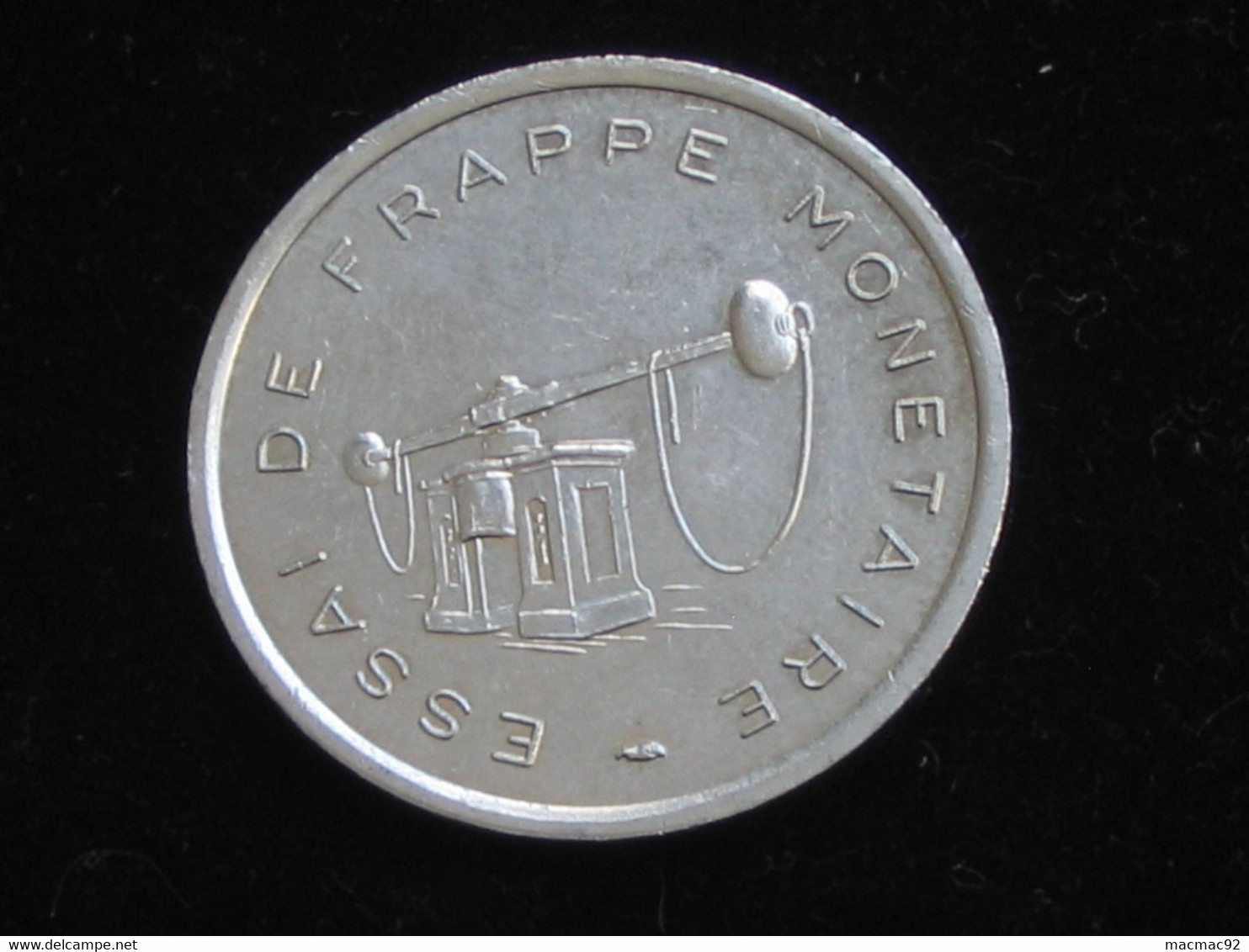 Rare Essai De Frappe Monétaire - Monnaie De Paris - Etablissement De Pessac - 24 Mm - 6.11g  **** EN ACHAT IMMEDIAT **** - Essais, Piéforts, épreuves & Flans Brunis