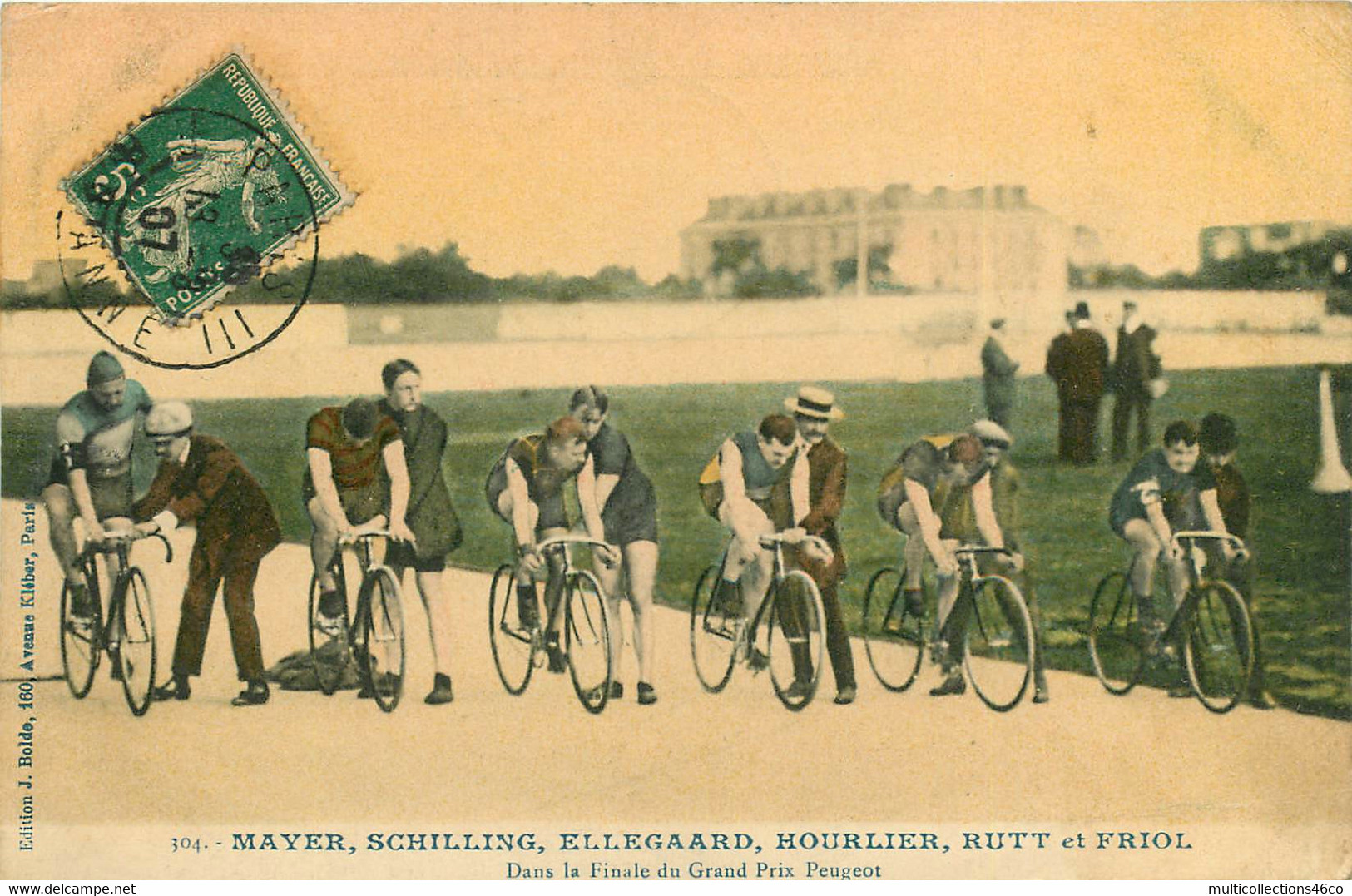 180422 - SPORT VELO CYCLISME - MAYER SCHILLING ELLEGAARD HOURLIER RUTT ET FRIOL Finale Grand Prix PEUGEOT - Radsport