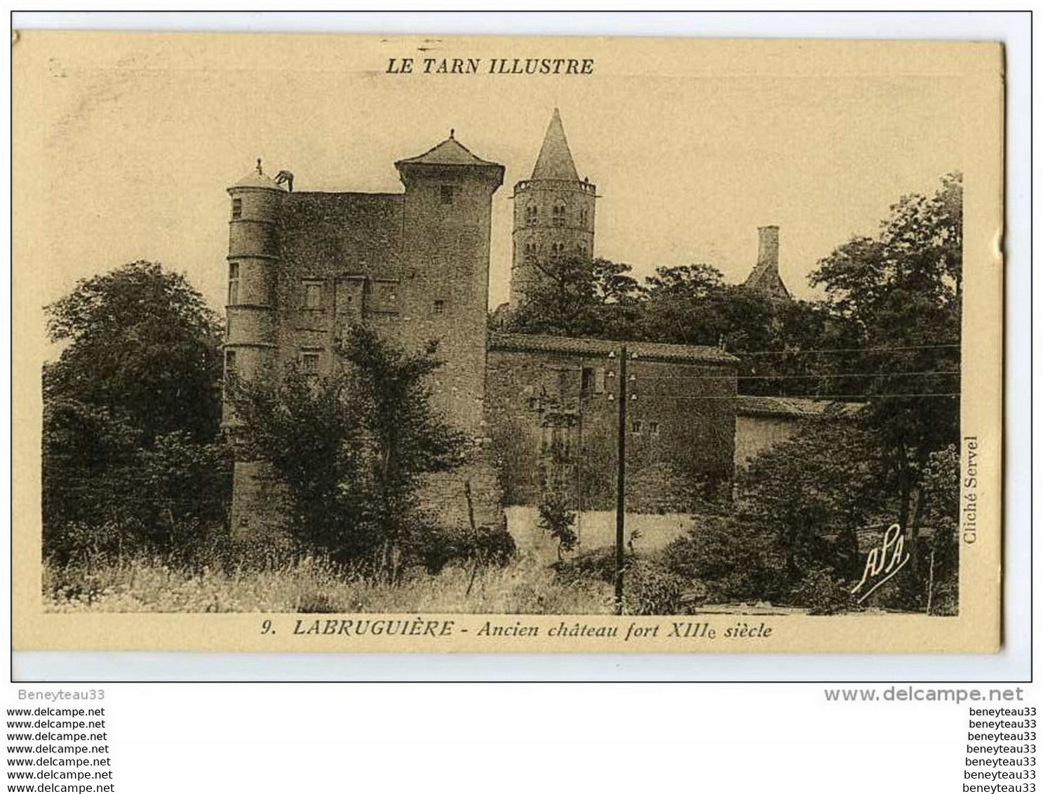 CPA (Réf : R189) 9. LABRUGUIÈRE (81 TARN) Ancien Château Fort XIIIème Siècle (animée) - Labruguière