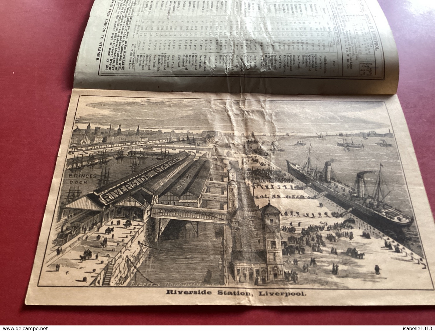 London & North Western RY Express Through. Service London To America Station Liverpool Plan Liverpool Station - Royaume-Uni