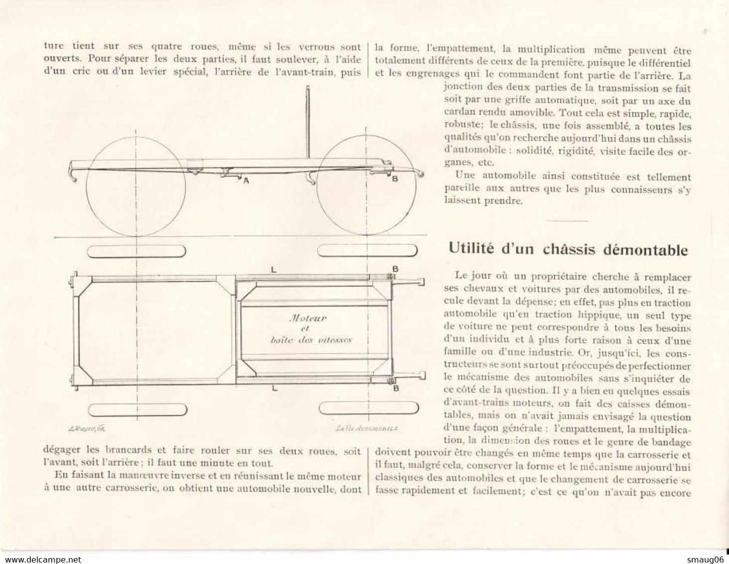 RARE DOCUMENT COMMERCIAL LES ATTELAGES AUTOMOBILES LACOIN (12 FEUILLETS)