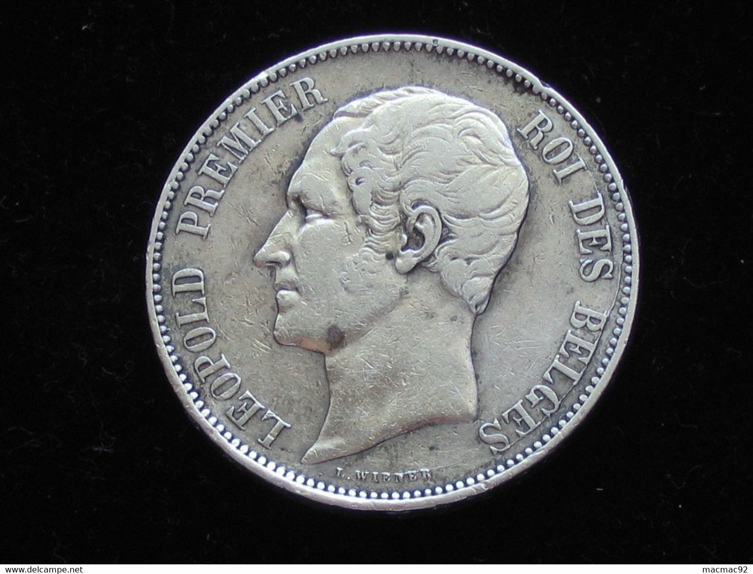 BELGIQUE  - 5 Francs 1853 - Leopold Premier - Roi Des Belges. - L'union Fait La Force **** EN ACHAT IMMEDIAT **** - 5 Frank