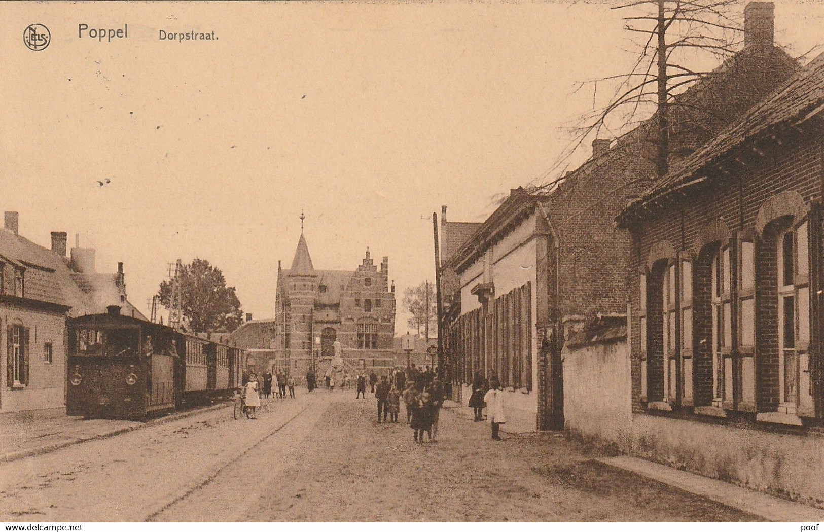 Poppel : Dorpstraat Met Stoomtram - Ravels