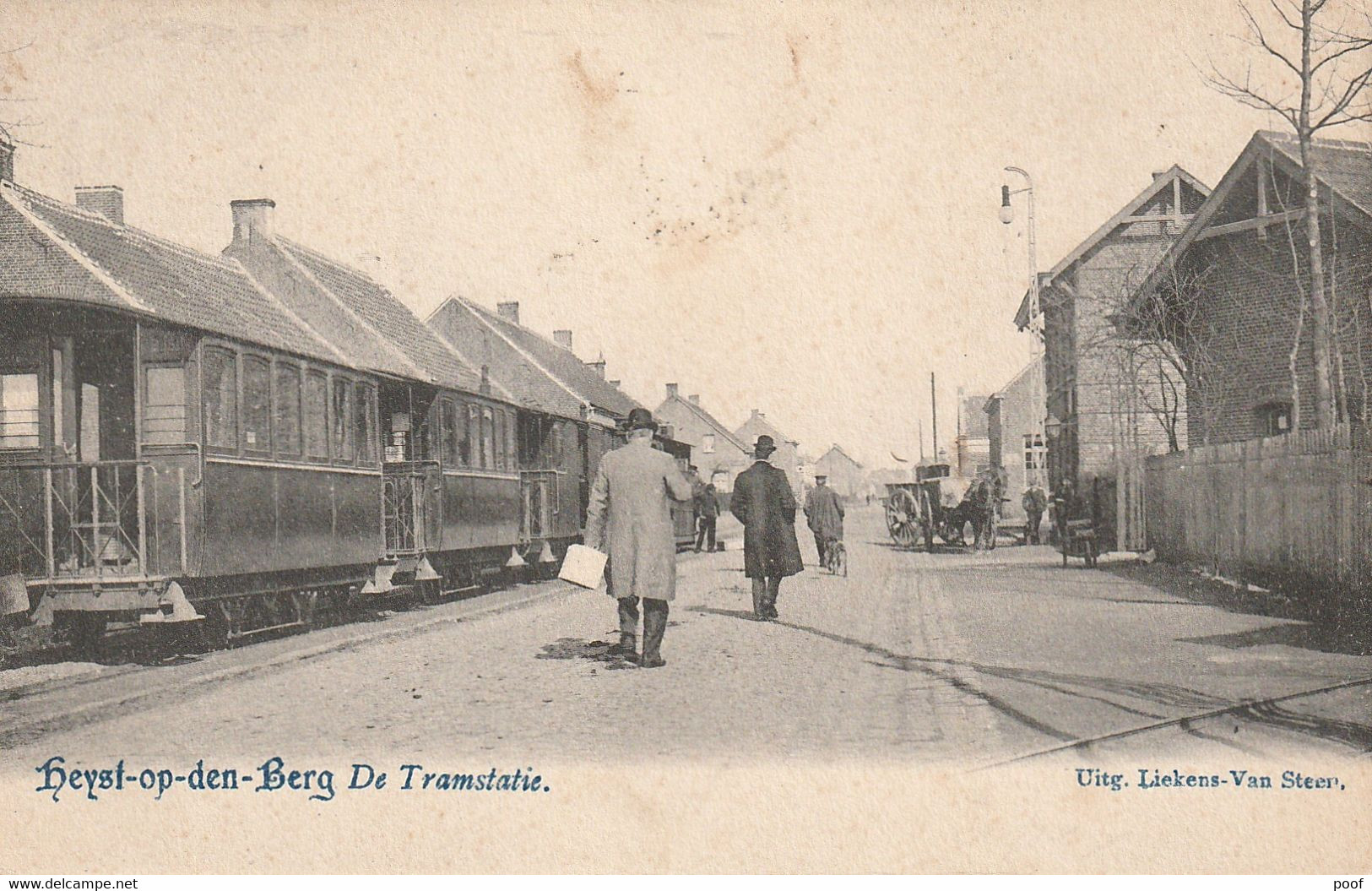 Heyst-op-den-Berg / Heist-op-de-Berg : De Tramstatie Met Stoomtram - Heist-op-den-Berg