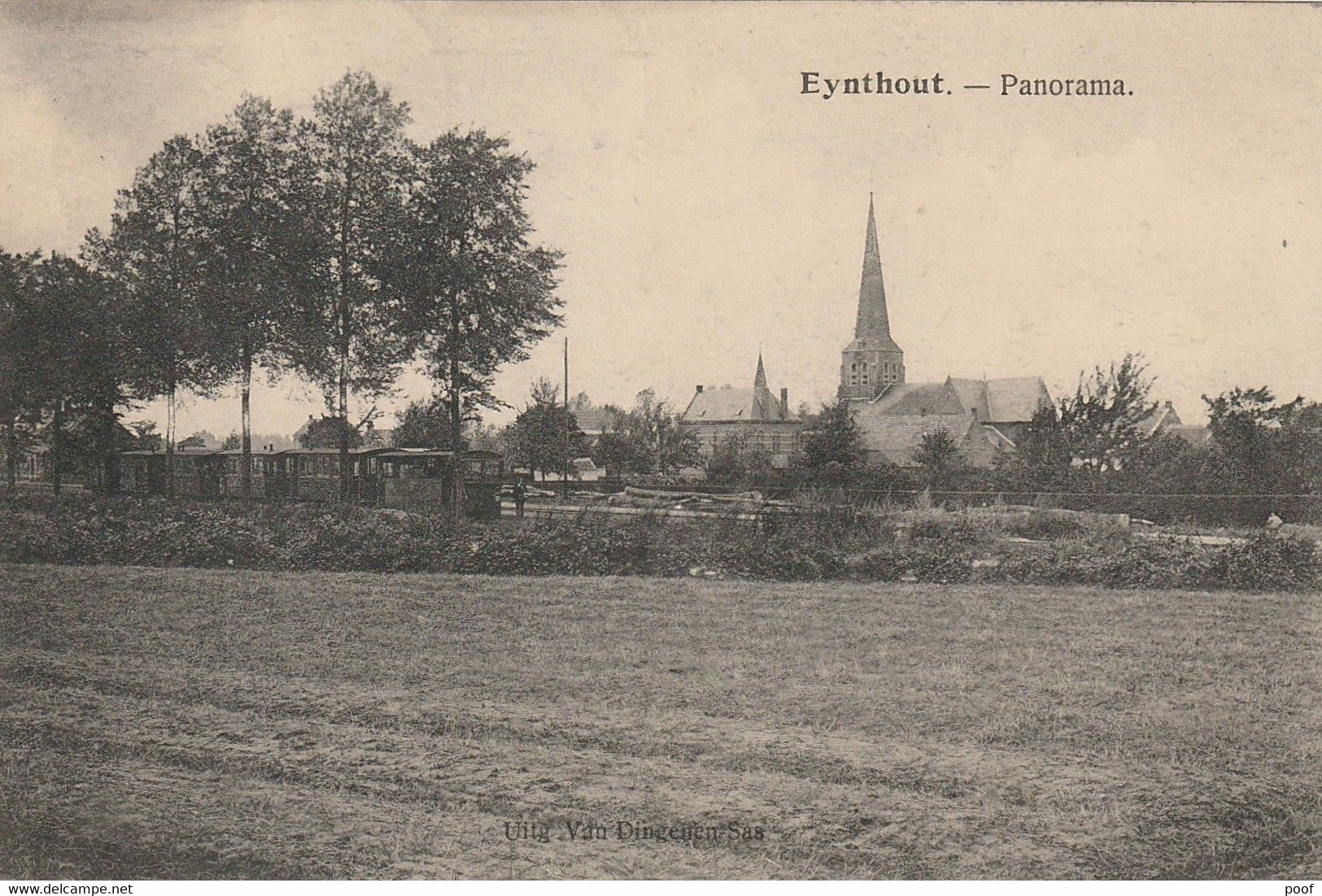 Eynthout / Eindhout : Panorama Met Stoomtram --- 1922 - Laakdal