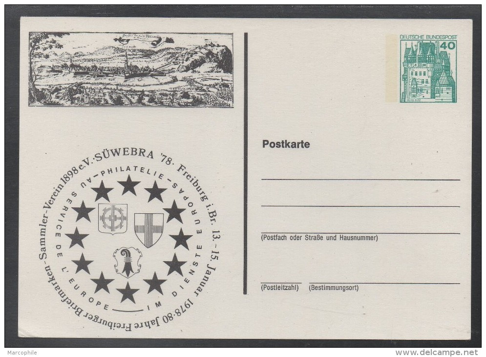 FREIBURG  / 1978 PRIVAT GANZSACHE UNGEBRAUCHT (ref E1019) - Postales Privados - Nuevos