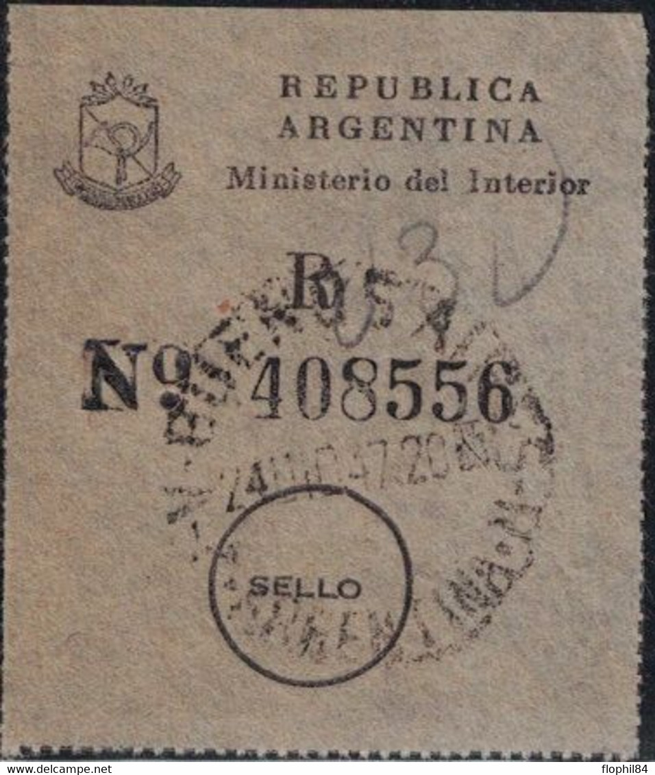 ARGENTINE - LETTRE DE BUENOS AIRES OMEC ILLUSTREE COLOMBE POUR LA FRANCE LE 24-12-1947 - AVEC RECIPISSE. - Cartas & Documentos