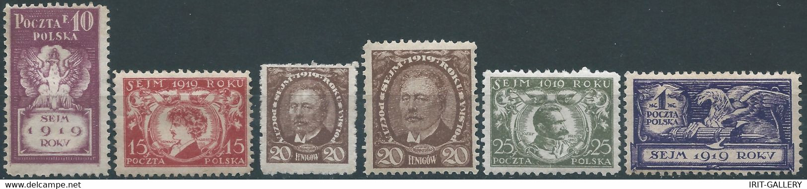 POLONIA-POLAND-POLSKA,1919 Introduction Of The Polish Parliament ,Mint - Unused Stamps